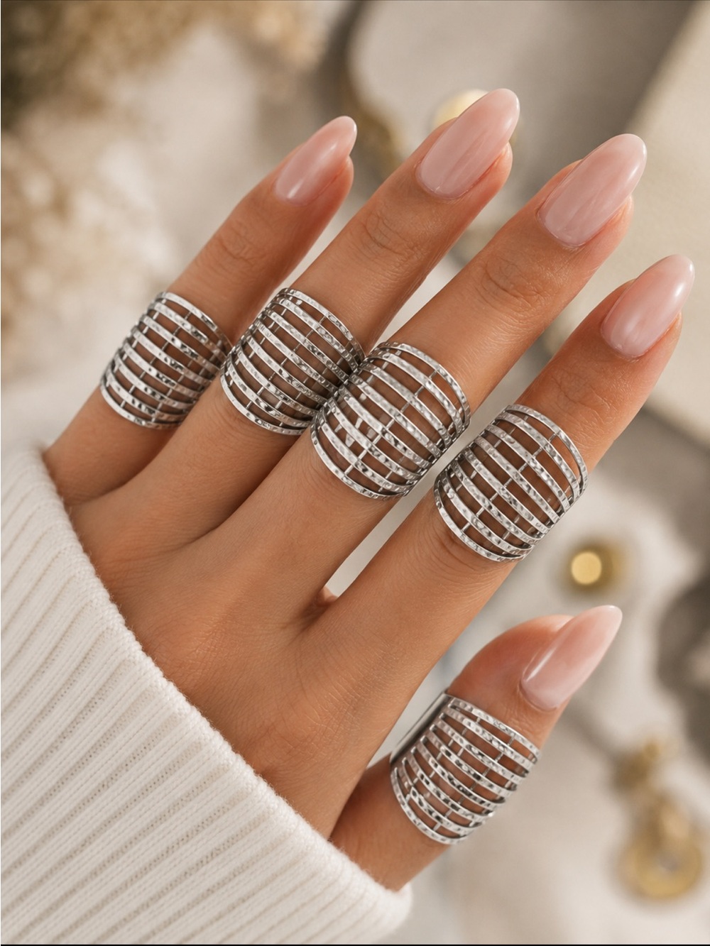 Silver ladies designer Rings sizes 4-10